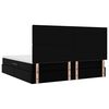 vidaXL Postelja s shranjevanjem Črna 200 x 200 cm Umjetno usnje