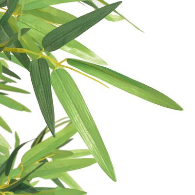 vidaXL Umetna rastlina bambus v loncu 120 cm zelene barve