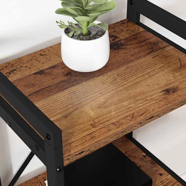 vidaXL Knjižna polica Star les 60 x 30 x 85 cm Konstruiran les