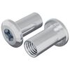 vidaXL Zaklepna matica 2 pcs Nikljeva M6 x 15 mm Jeklo
