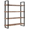 vidaXL Knjižna omara 4-nadstropna 160x40x180 cm trden predelan les