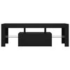 vidaXL TV omarica z LED lučkami črna 120x35x40 cm