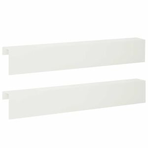 vidaXL Pokrivni profil za vrtno obrobo 2 kos 100 x 10 x 15 cm Jeklo