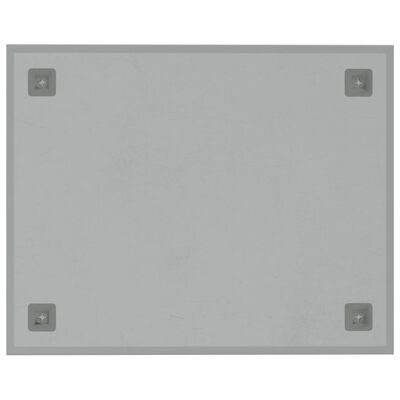 vidaXL Stenska magnetna tabla bela 50x40 cm kaljeno steklo