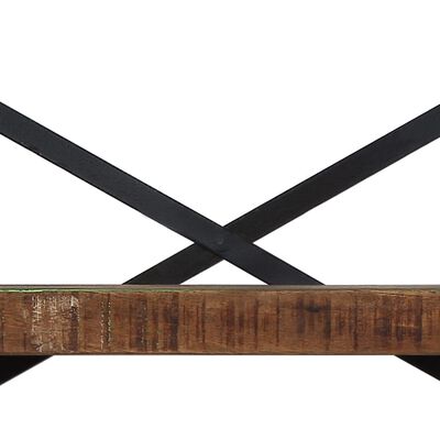 vidaXL Komoda s policami iz trdnega predelanega lesa 120x35x200 cm