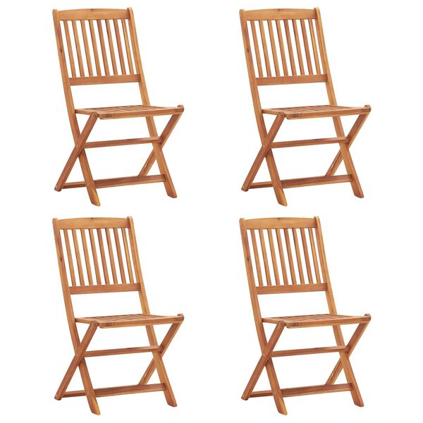 vidaXL Stol Rjava Akacijev les