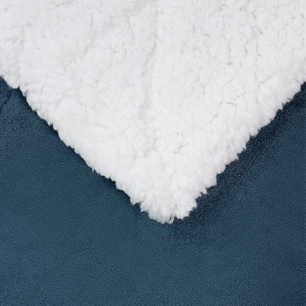 vidaXL Odeja Temno modra 130 x 150 cm Flis