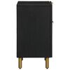 vidaXL Nočna omarica črna 50x33x60 cm Inženirski les