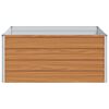 vidaXL Vrtna visoka greda Svetlo rjava 100 x 100 x 45 cm