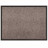 vidaXL Doormat Bež 60 x 40 x 1.2 cm Teddy tkanina