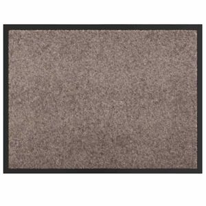 vidaXL Doormat Bež 60 x 80 x 1,2 cm Teddy tkanina