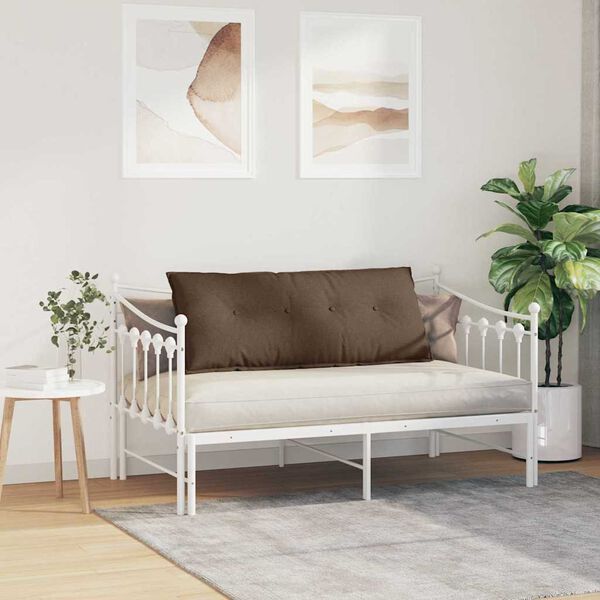 vidaXL Poglavni vzglavnik Rjava 120 x 19 x 50 cm blago