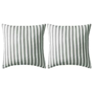 vidaXL Zunanje blazine 2 kosa črtaste 45x45 cm sive