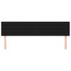 vidaXL Posteljno vzglavje črna 200x5x78/88 cm blago