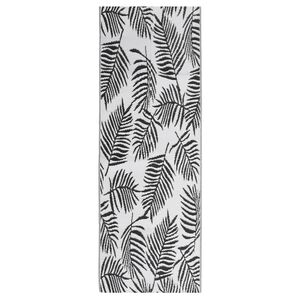 vidaXL Zunanja preproga ARAKIL črna 80x250 cm PP