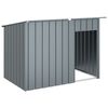 vidaXL Pasja uta s streho antracitna 153x91x110 cm pocinkano jeklo