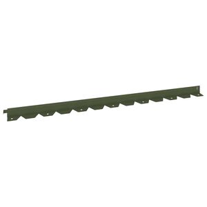 vidaXL Robovi trave 10 kos 102 x 4 x 4 cm Jeklo Olivno zelena