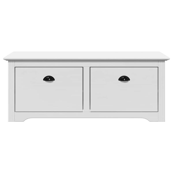 vidaXLL klop v preddverju "BODO" Bela 114x40x45 cm