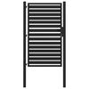 vidaXL Vrtna vrata z zaklepanjem črna 100x150 cm aluminij