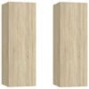 vidaXL TV omarica 2 kosa sonoma hrast 30,5x30x90 cm inženirski les