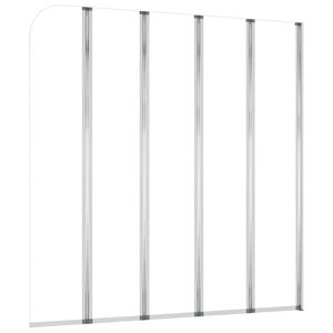 vidaXL Tu&scaron; stena za kopalno kad 120x140 cm kaljeno steklo prozorna