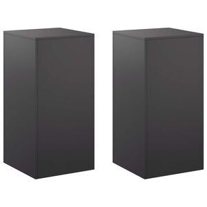 vidaXL Stojalo za rastline 2 pcs Črna 40 x 40 x 80 cm Jeklo