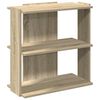 vidaXL Knjižna omara 3-nadstropna sonoma hrast 60x30x60 cm inž. les