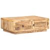 vidaXL Klubska mizica 90x60x40 cm robusten mangov les
