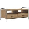 vidaXL Klubska miza Artisan hrast 99,5 x 49 x 46 cm Inženirski les