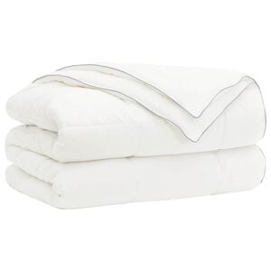 vidaXL Odeja TRIER 150x200cm 4 letni časi 140+220GSM Bela 2-v-1 dizajn