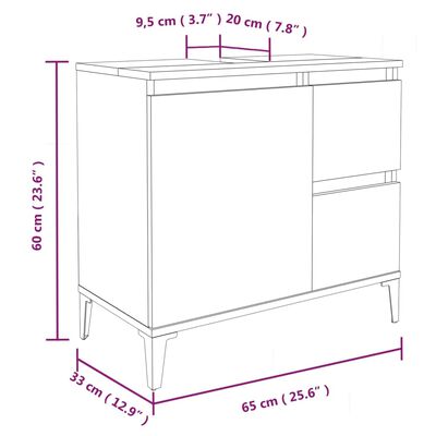 vidaXL Komplet kopalniških omaric 3-delni bel inženirski les