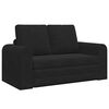vidaXL Sofa postelja 60cm Črna Žamet