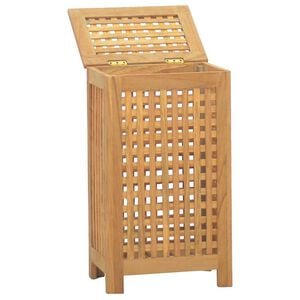 vidaXL Ko&scaron; za perilo 35x25x60 cm trdna tikovina