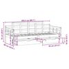 vidaXL Dnevna postelja s predali 80x200cm trdna borovina