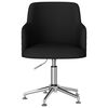 vidaXL Vrtljiv pisarni&scaron;ki stol črno blago