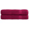 vidaXL Premium brisače SOLUND 2 kosa bordo 100x200 cm 600 g/m2