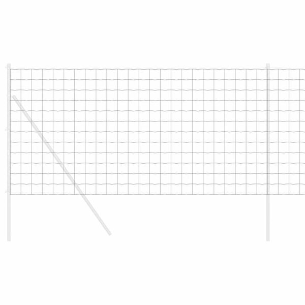 vidaXL &Scaron;esterokotna ograja srebrna 1 x 100 m Pocinkano jeklo
