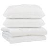 vidaXL Odeja z blazino 3 pcs Bela Mikrofibra