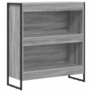 vidaXL Knjigovni omar 80 x 30 x 86,5 cm Inženirski les Siva Sonoma