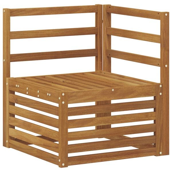 vidaXL Sedežne garniture 9 pcs Naravna Masiven les akacije