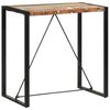 vidaXL Barska miza 110x60x110 cm iz trdnega predelanega lesa
