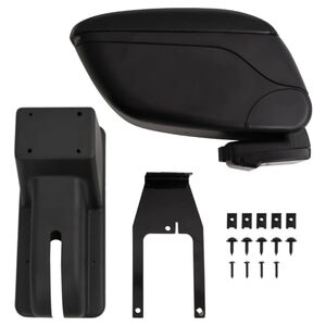 vidaXL Avtomobilski naslon za roke črn 12x29x(32-46) cm ABS