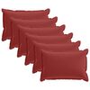 vidaXL Prevleka za blazino 6 kos HOUTEN Vinorodna rdeča 50 x 80 cm