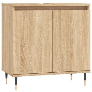 vidaXL Kopalni&scaron;ka omarica sonoma hrast 58x33x60 cm inženirski les