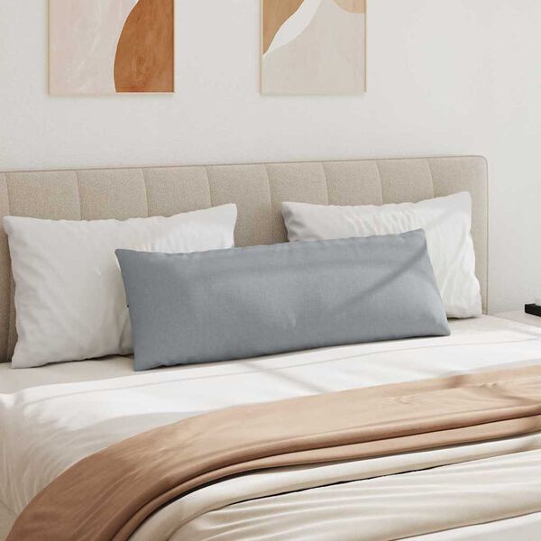 vidaXL Blazine za kavč 2 pcs Svetlo siva 120 x 40 cm blago