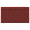 vidaXL Dnevna postelja z vzmetnico USB vinsko rdeče blago 90x200 cm