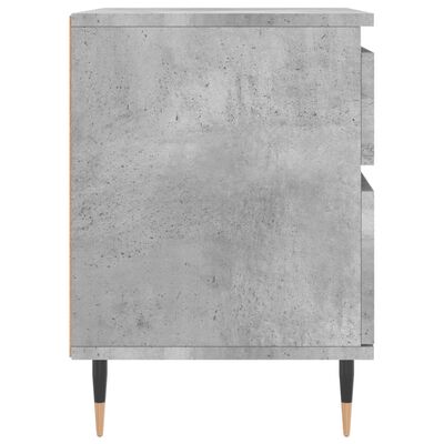 vidaXL Nočna omarica betonsko siva 40x35x50 cm inženirski les