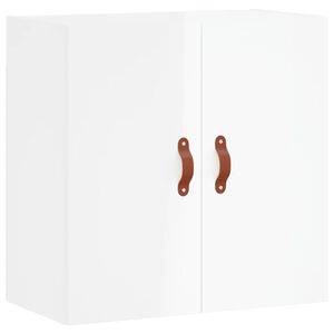 vidaXL Stenska omarica visok sijaj bela 60x31x60 cm inženirski les