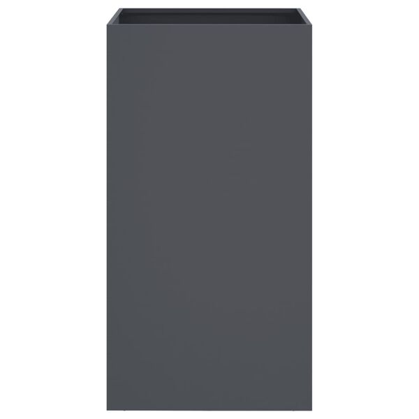 vidaXL Cvetlično korito antracit 42x38x75 cm jeklo