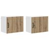 vidaXL Omarica na steni LUCCA 2 pcs Artisan hrast 50 x 31 x 40 cm